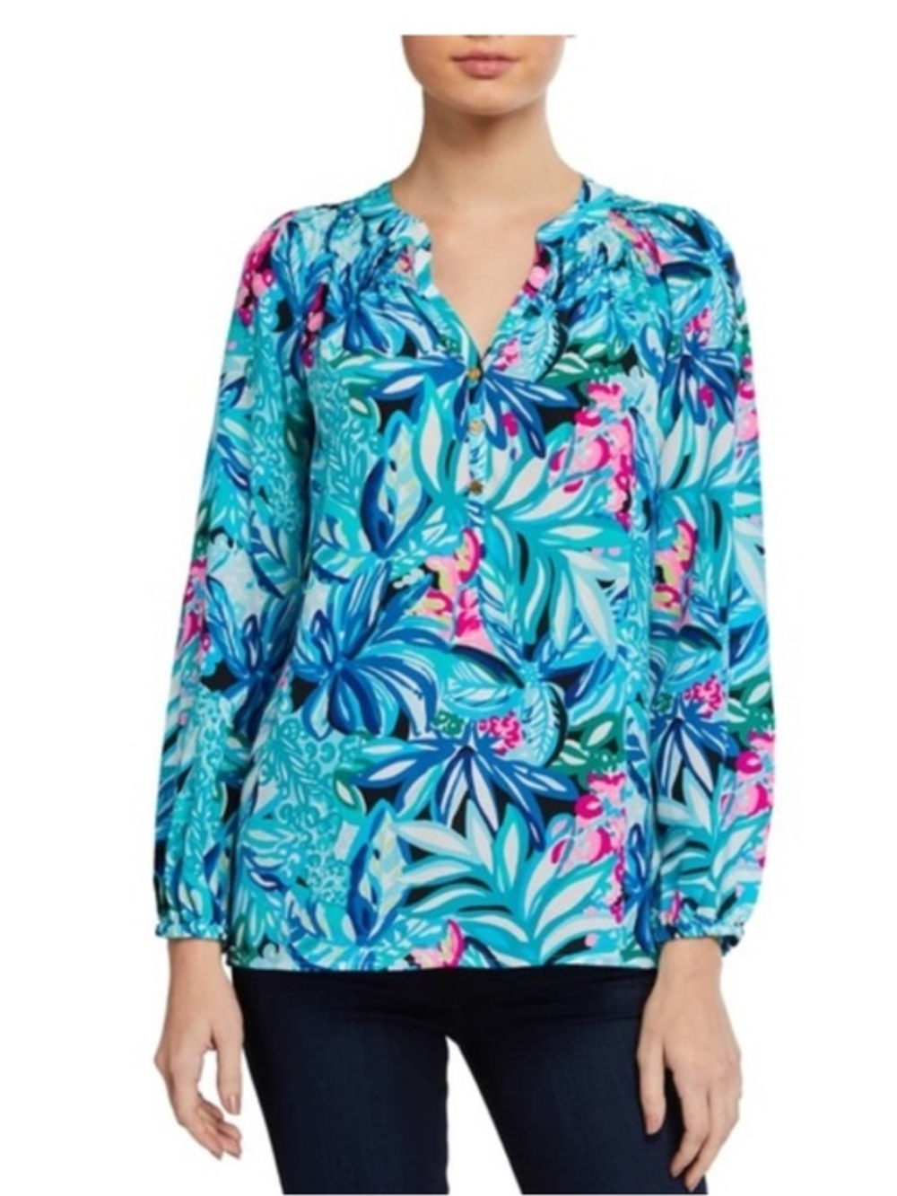Lilly Pulitzer Silk Elsa Blouse